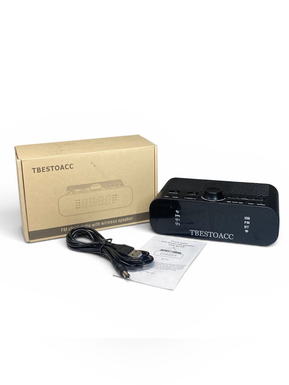FM Clock Radio Duel Alarm Wireless